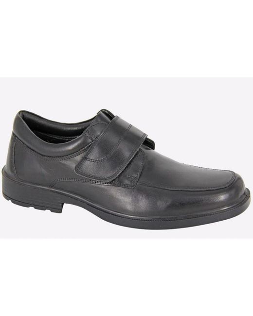 Roamers Black Farmington Leather Waterproof Shoes for men