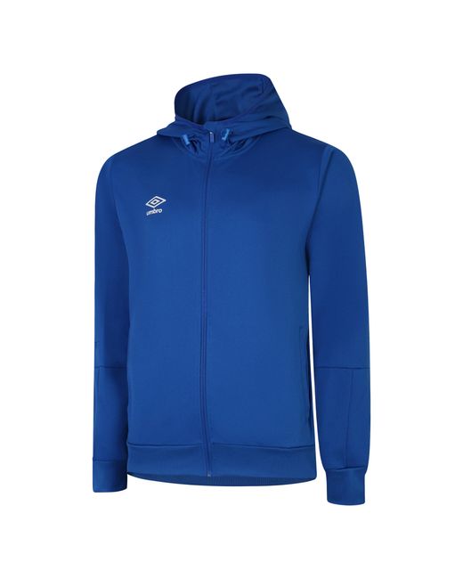 Umbro Blue Total Training Knitted Full Zip Hoodie (Royal/ for men