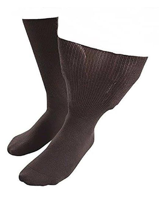 IOMI Black Extra Wide Soft Cotton Oedema Socks For Swollen Feet
