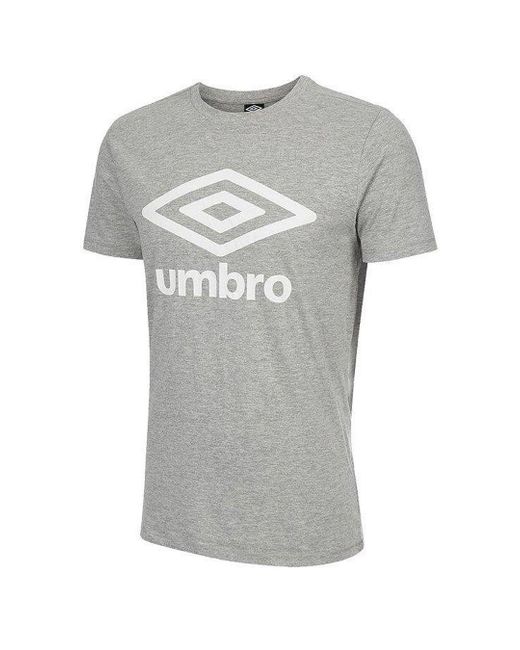 Umbro Gray Large Logo T-Shirt for men