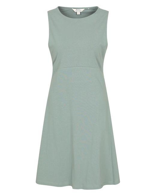 Mountain Warehouse Green 'Milos' Sleeveless Dress Stretchy Breathable Summer Beach Outfit Viscose