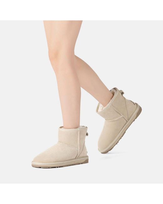 EVER AU Natural Emu Mini Classic Boots