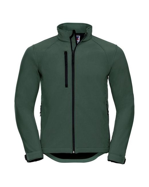 Russell Green Soft Shell Jacket (Bottle) for men