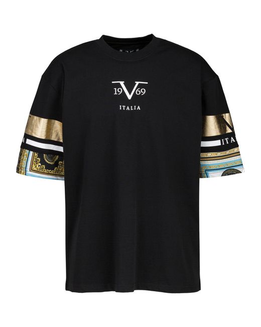 19V69 Italia by Versace T-shirts Tamaro in het Black voor heren