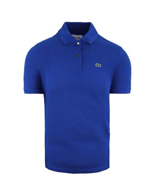 Lacoste Blue Classic Fit Polo Shirt Cotton