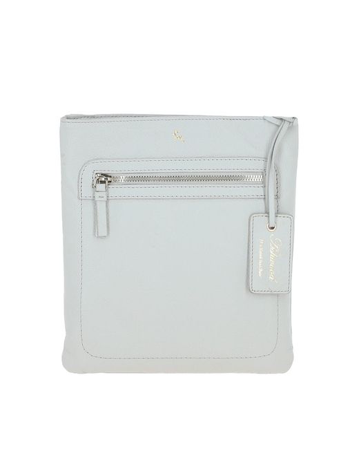 Ashwood Leather Gray 'Cienna' Real Crossbody Bag