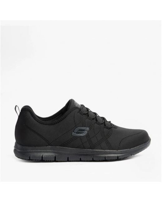 Skechers Black Ghenter Srelt Sr Ladies Jersey Knit Trainers