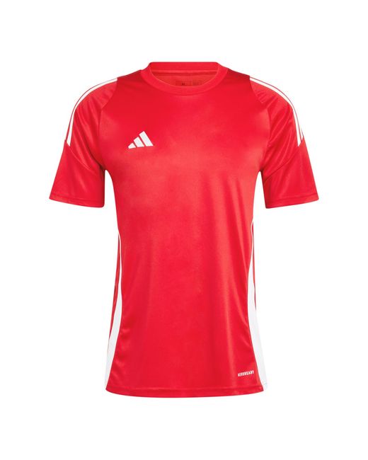 Adidas Red Tiro 24 Aeroready T Shirt Jersey Is1016 for men