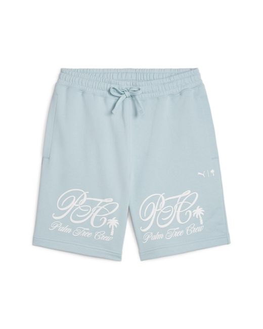 PUMA Blue X Palm Tree Crew Shorts for men