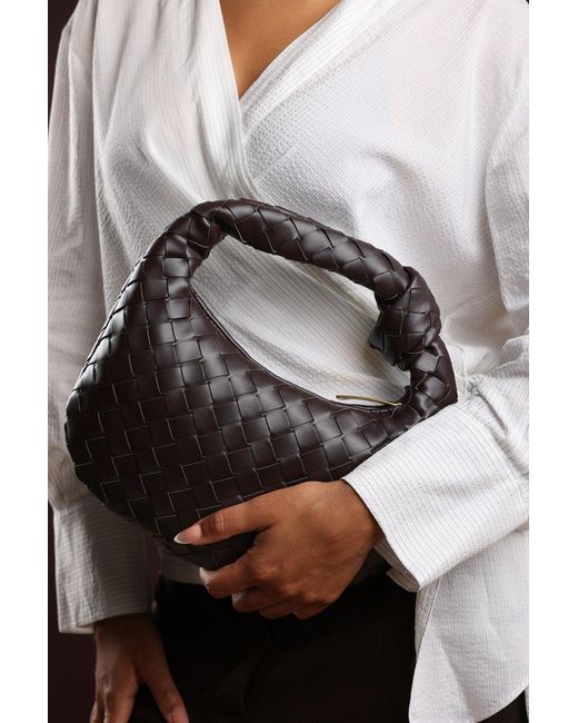 Where's That From Gray Wheres 'Aura' Classic Woven Hobo Bag