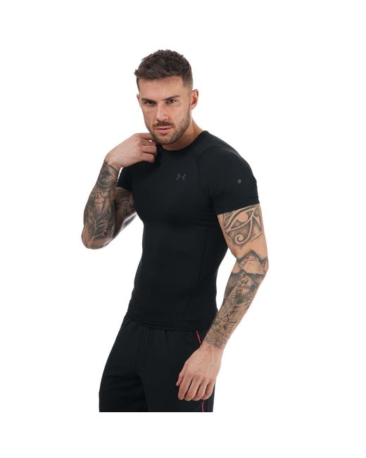 Under Armour Black Ua Rush Heatgear 2.0 Compression T-Shirt for men