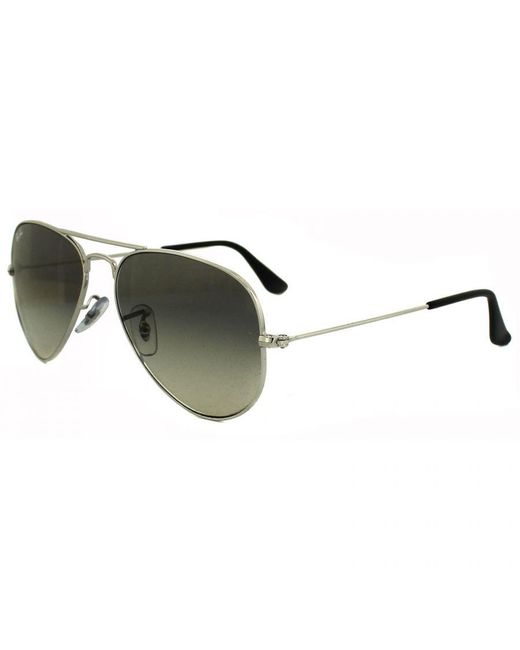 Ray-Ban Green Sunglasses Aviator 3025 003/32 Gradient 55Mm Metal