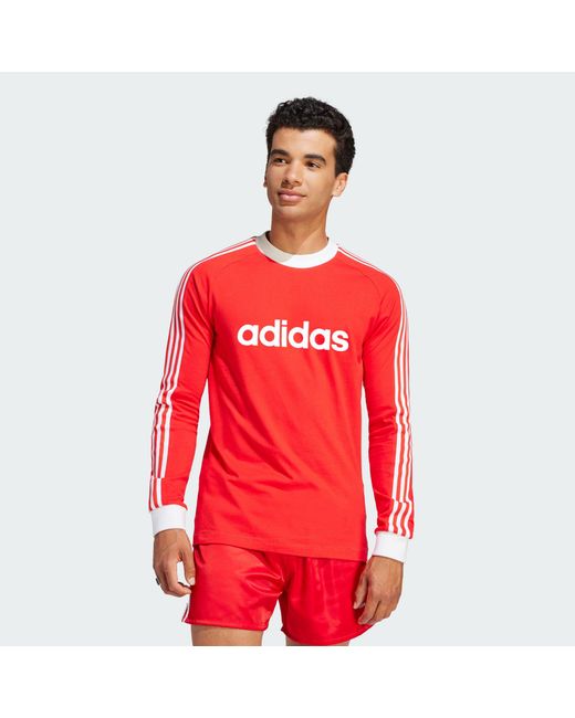 Adidas Originals Red Fc Bayern Originals '70S Long Sleeve Jersey for men