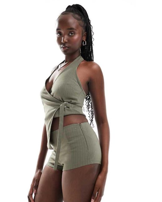 Collusion Green Festival Micro Short Co Ord