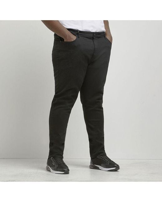 River Island Black Jeans Denim Big & Tall for men