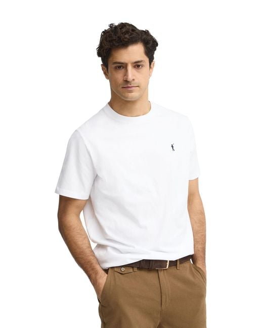POLO CLUB White Short Sleeve Crew Neck T-Shirt for men