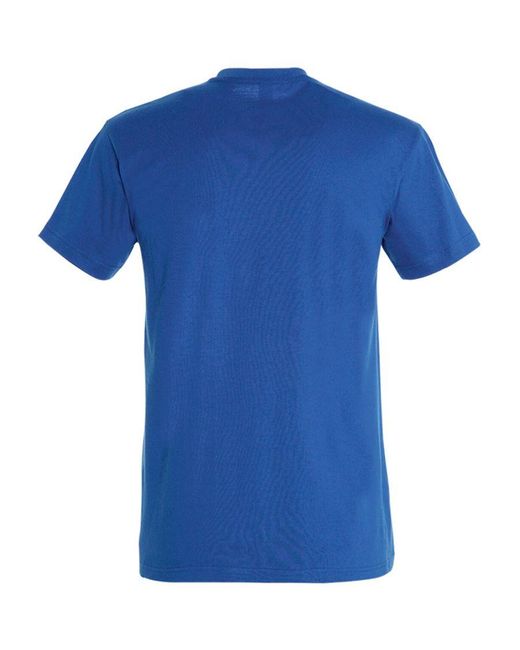 Sol's Blue Imperial Heavyweight Short Sleeve T-Shirt (Royal) Cotton for men