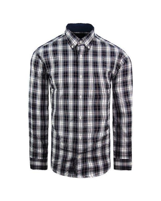 Eden Park Blue Regular Fit Checkered Shirt for men