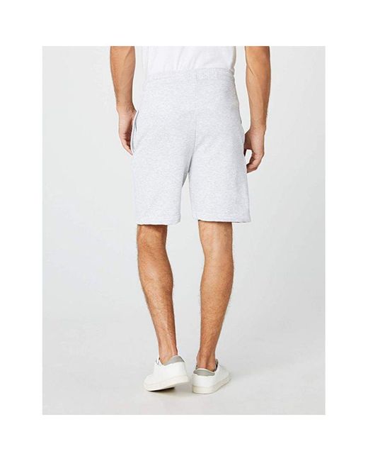 Fruit Of The Loom Gray Lightweight Casual Fleece Shorts (240 Gsm) (Heather) for men