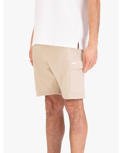 Luke 1977 White Dr Bossa Soft Utility Sweat Shorts for men