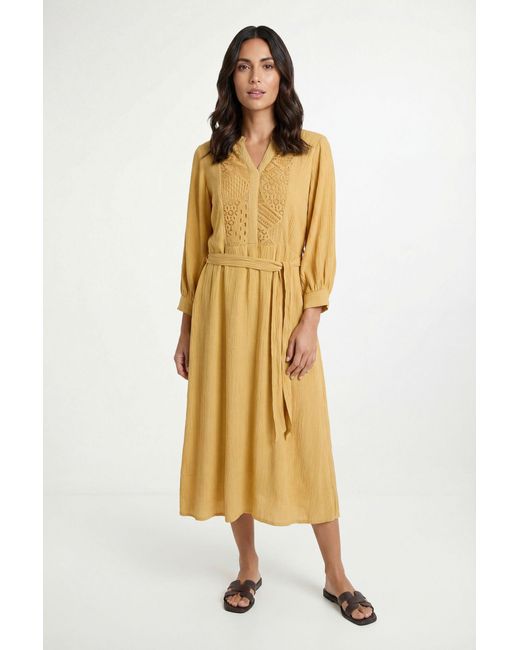 Wallis Metallic Summer Cheesecloth Midi Dress