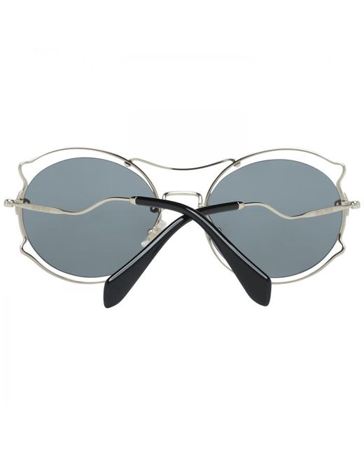 Miu Miu Gray Sunglasses Mu50Ss Zvn9K1 57