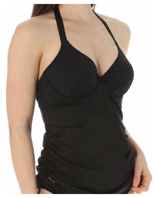 Fantasie Black Versailles Halter Tankini Top