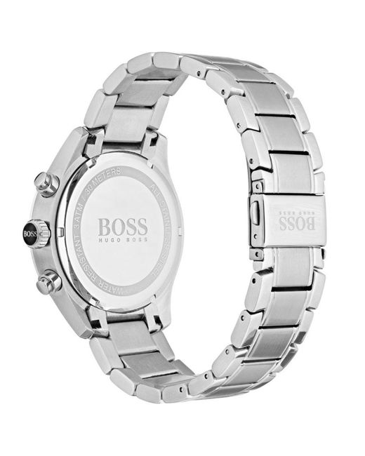 Boss Grand Prix Horloge Zilverkleurig 1513477 in het Metallic voor heren