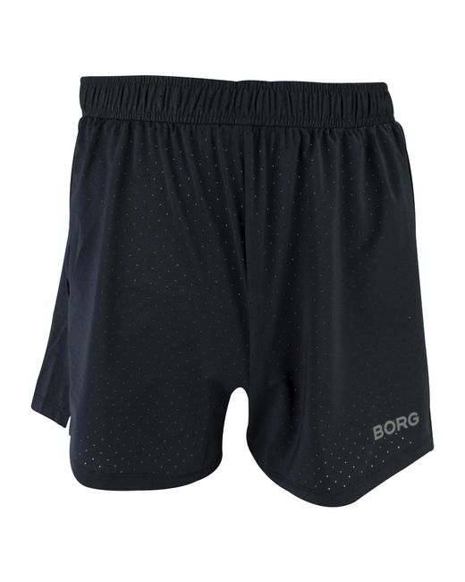 Björn Borg Blue Running Breathable And Lightweight Perforated Sport Shorts For for men