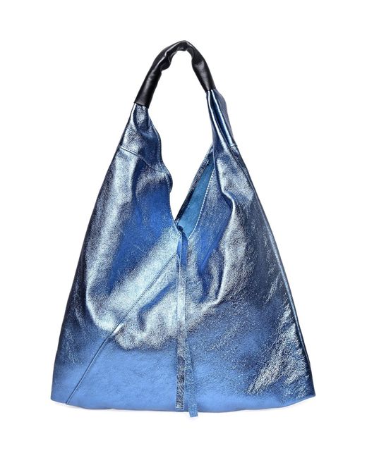 Isabella Rhea Blue Rindsledertasche
