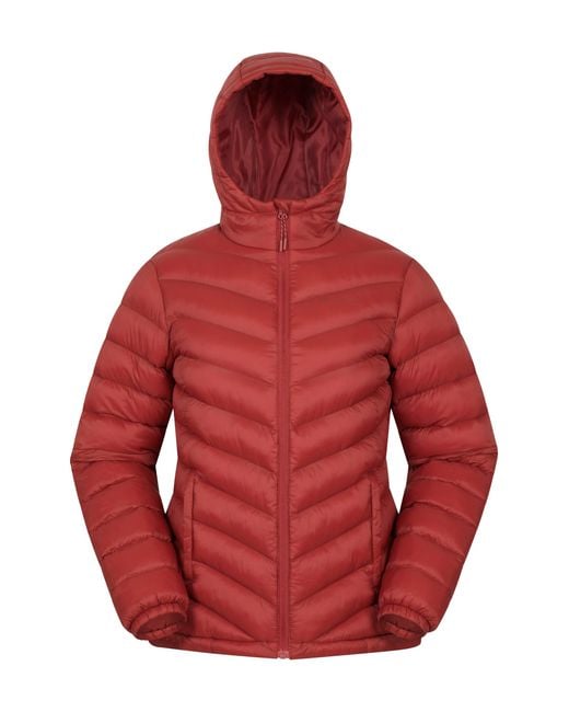 Mountain Warehouse Red 'Seasons' Padded Jacket Water Resistant Insulated Winter Coat Polyamide