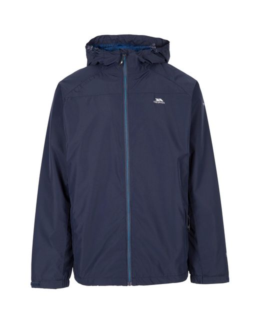 Trespass Blue Tarrant Waterproof Jacket for men