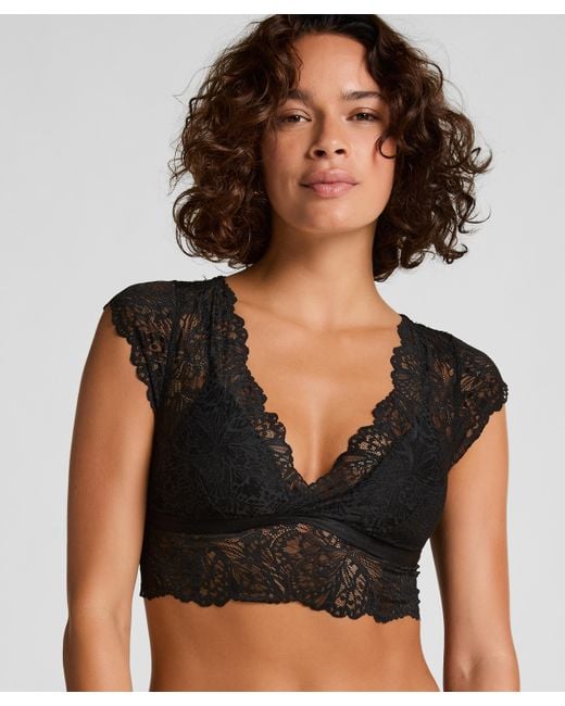 Hunkemöller Bralette Posie in het Black