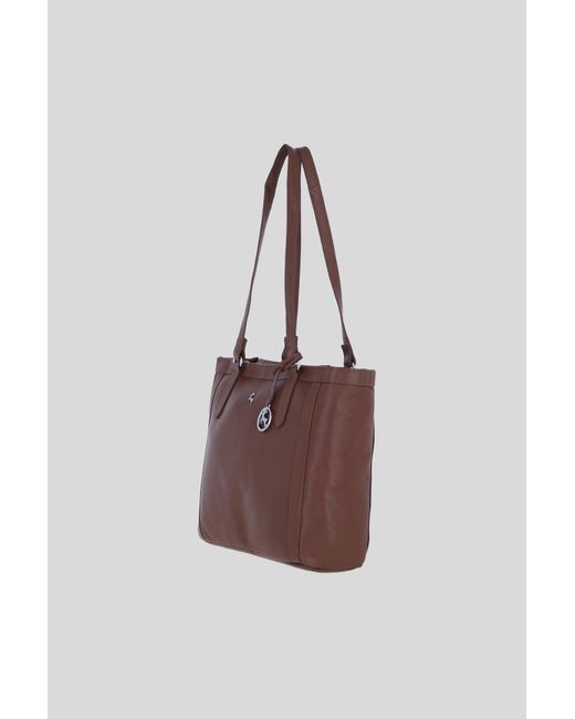 Ashwood Leather Brown 'Ballina' Genuine Shoulder Bag With Hardware
