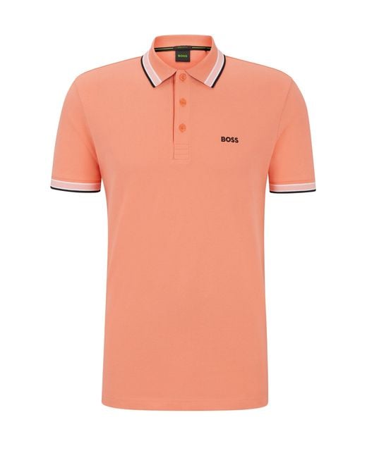 Boss Orange Paddy Polo Shirt Open for men