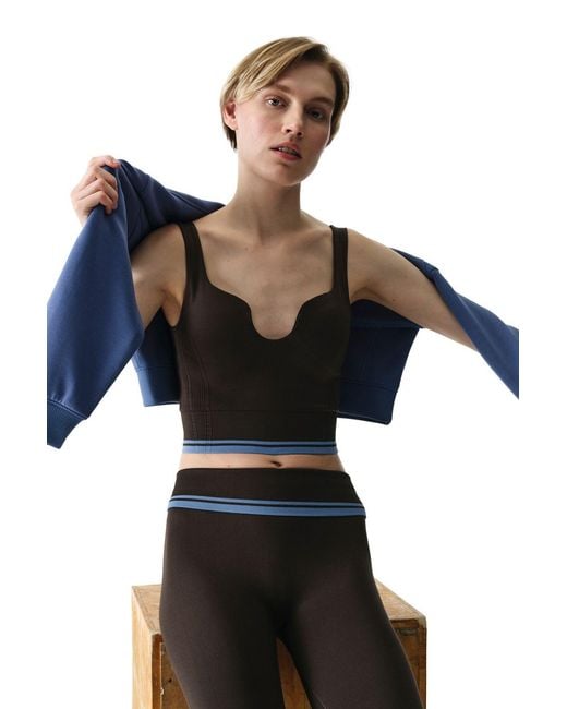 Penti Black Padded V-Neck Sports Bra