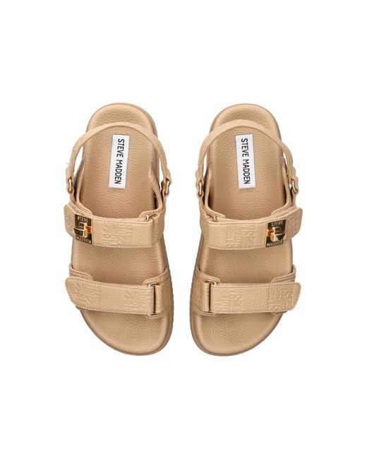 Steve Madden Natural Mona Sandals