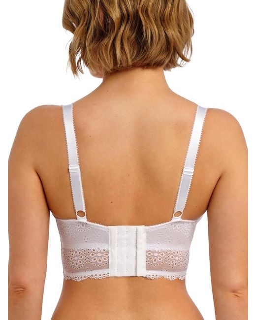 Freya White Posie Longline Bra