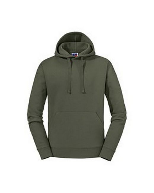 Russell Russell Authentieke Hoodie (olijf) in het Green voor heren