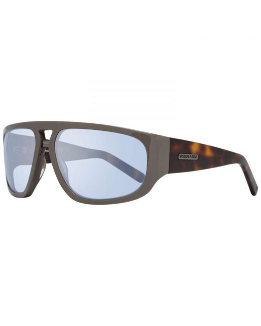 DSquared² Gray Rectangle Sunglasses With 100% Uva & Uvb Protection for men