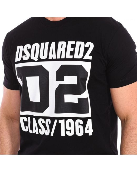 DSquared² Herren-kurzarm-t-shirt S74gd1169-s23009 in het Black voor heren