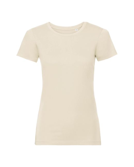 Russell Natural Ladies Organic Short-Sleeved T-Shirt Cotton