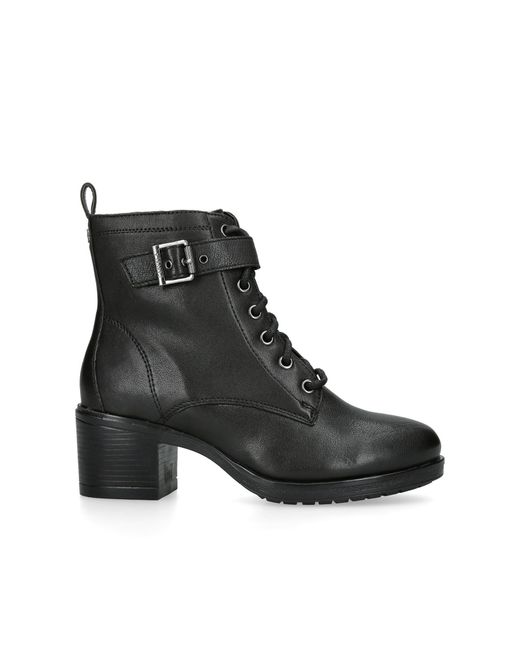 Carvela Kurt Geiger Black Leather Snug Boots