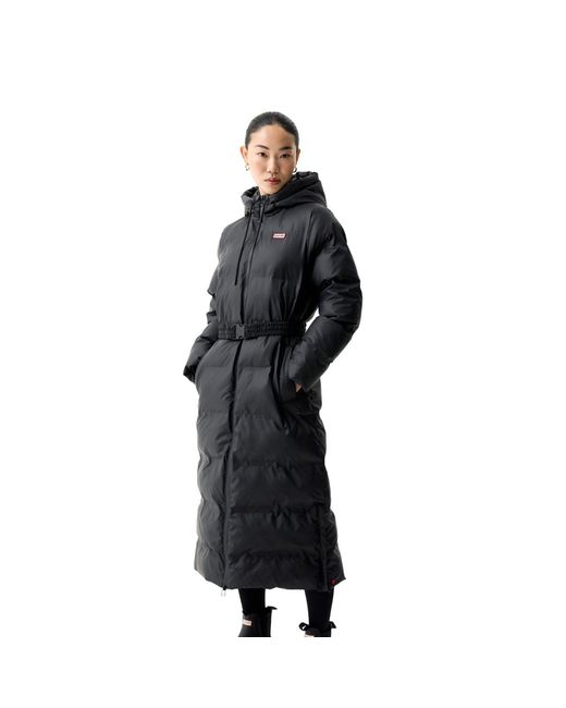 Hunter Black Hutchison Sonic Long Puffer Jackets for men
