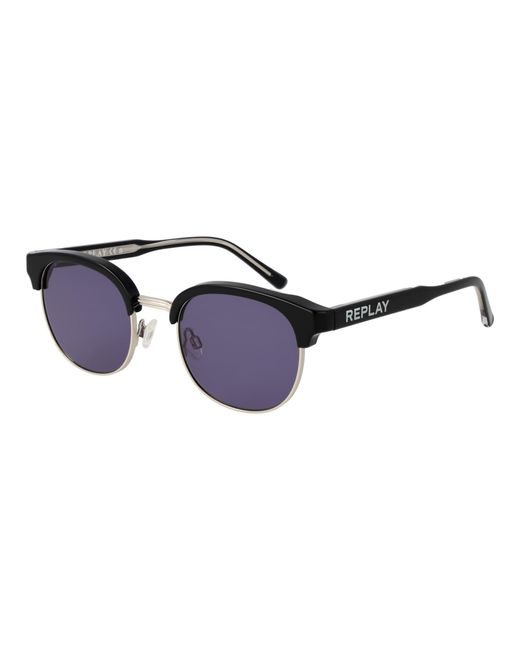 Replay Blue Metal Sunglasses