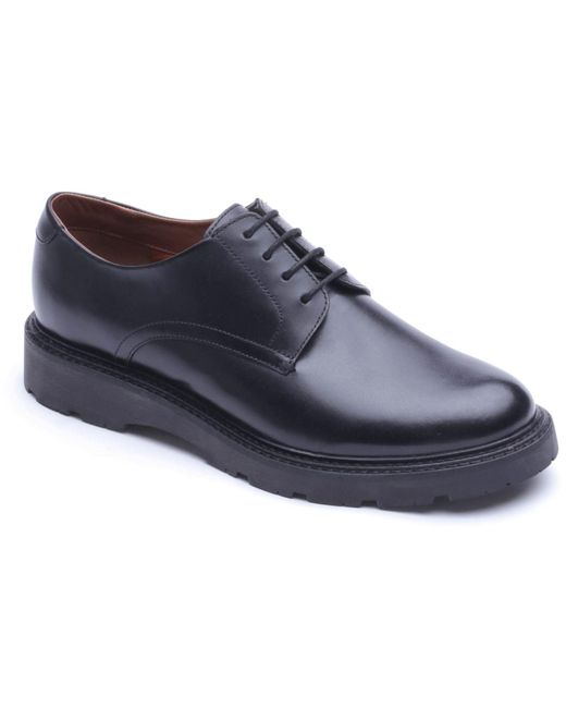 Base London Blue Vector Leather Lace-Up Shoes for men