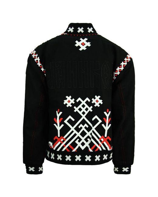 PUMA Black X Jahnkoy Reversible Bomber Jacket Graphic 596679 01 Cotton for men