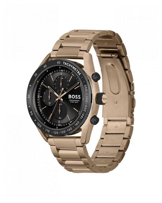 Boss Multicolor Center Court Stainless Steel Strap Watch for men