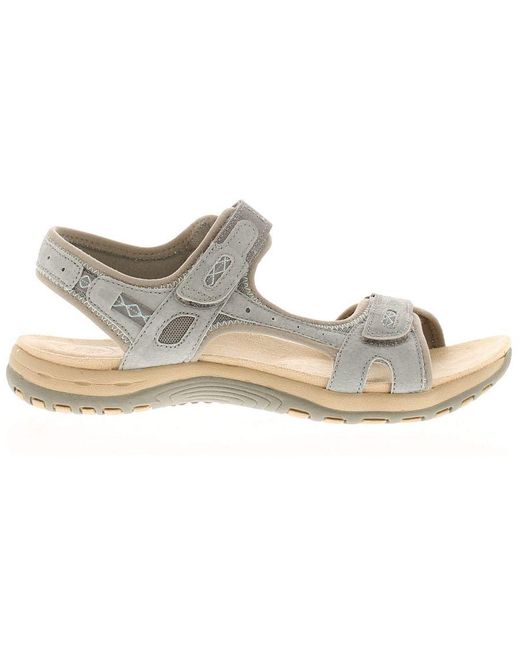 Free Spirit White Frisco Walking Sandals Textile