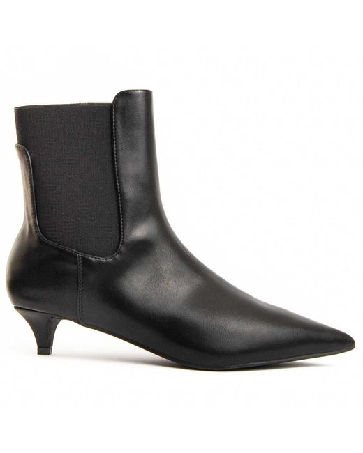 Montevita Black Heel Ankle Boot Devilalow